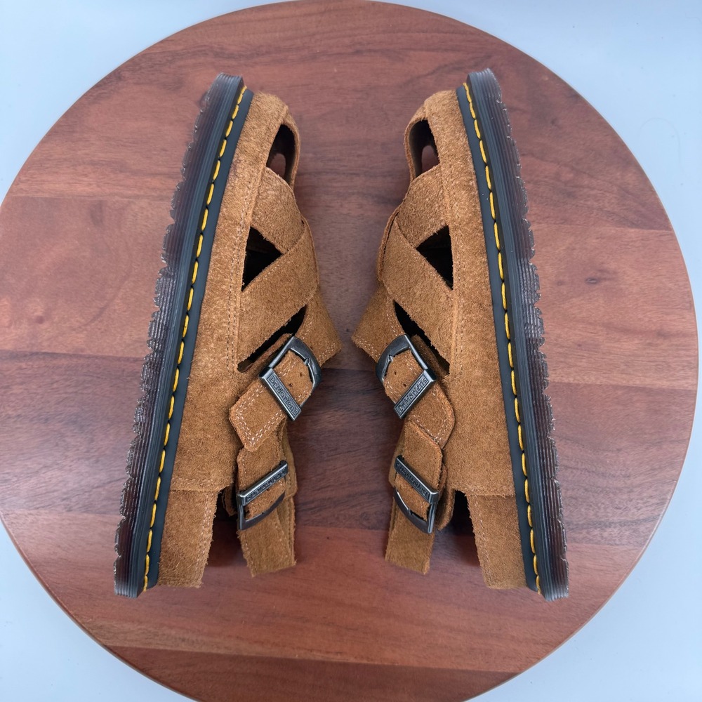 Dr. Martens Archive Fisherman Sandal Natural Tan Plush Suede Mens 8/Womens 9 - Picture 12 of 12
